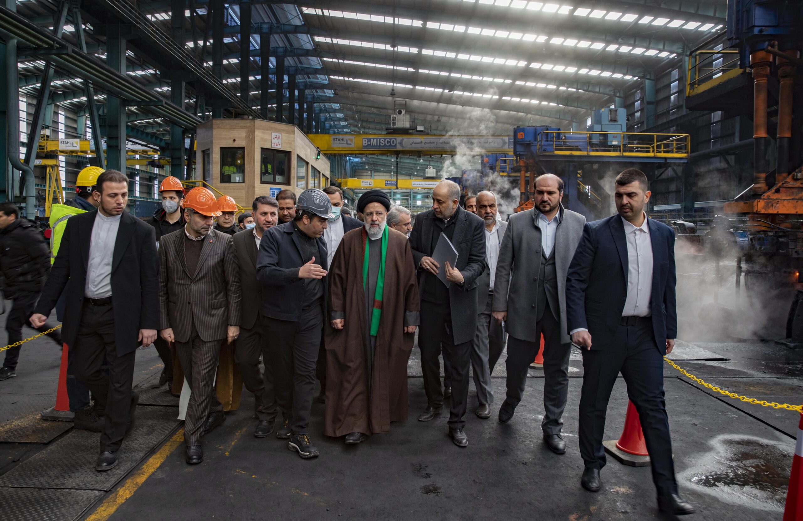 افتتاح مجتمع فولاد بافق یزد با حضور رئیس جمهور